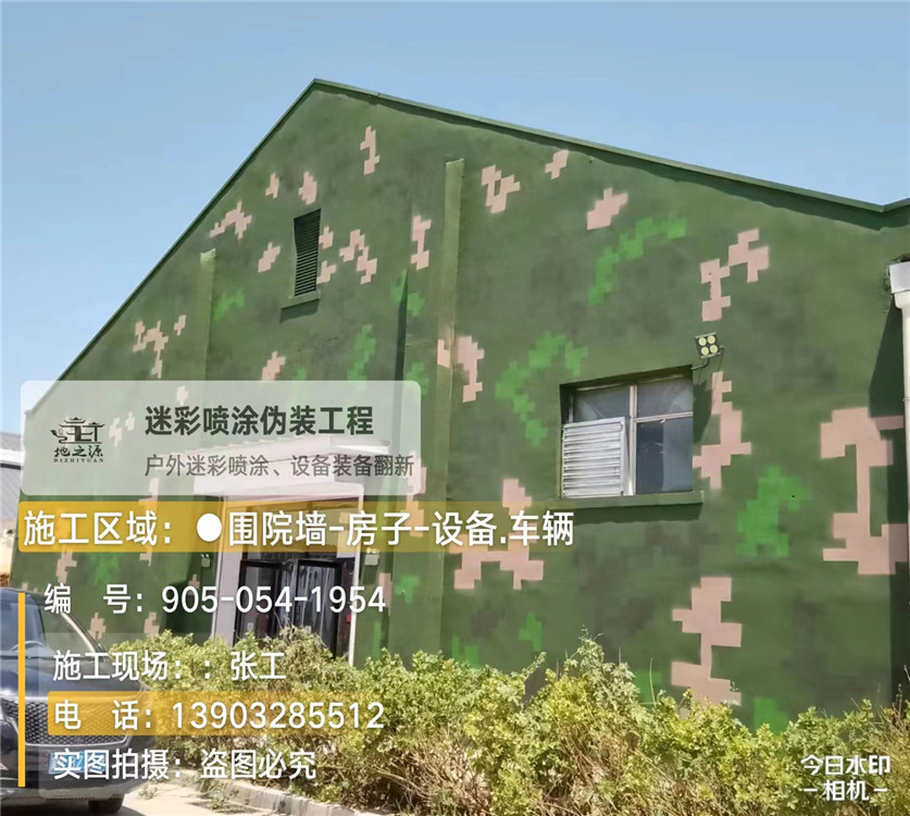 达州外墙数码迷彩漆施工报价清单（100㎡标准墙面测算）